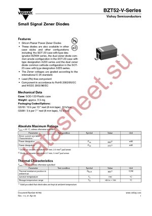 BZT52B12-V-GS08 datasheet  